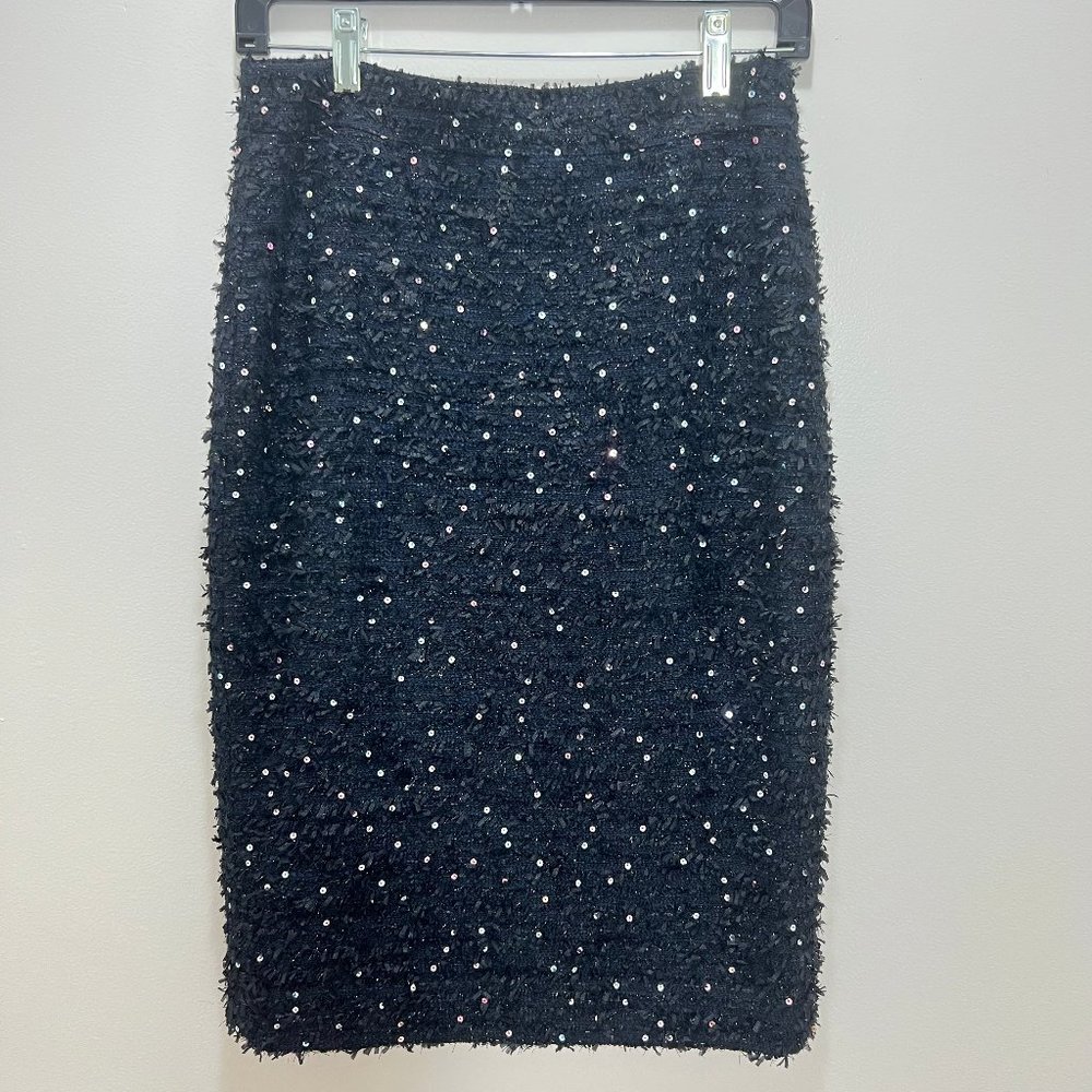 J. Crew Black Pencil Skirt Size 2